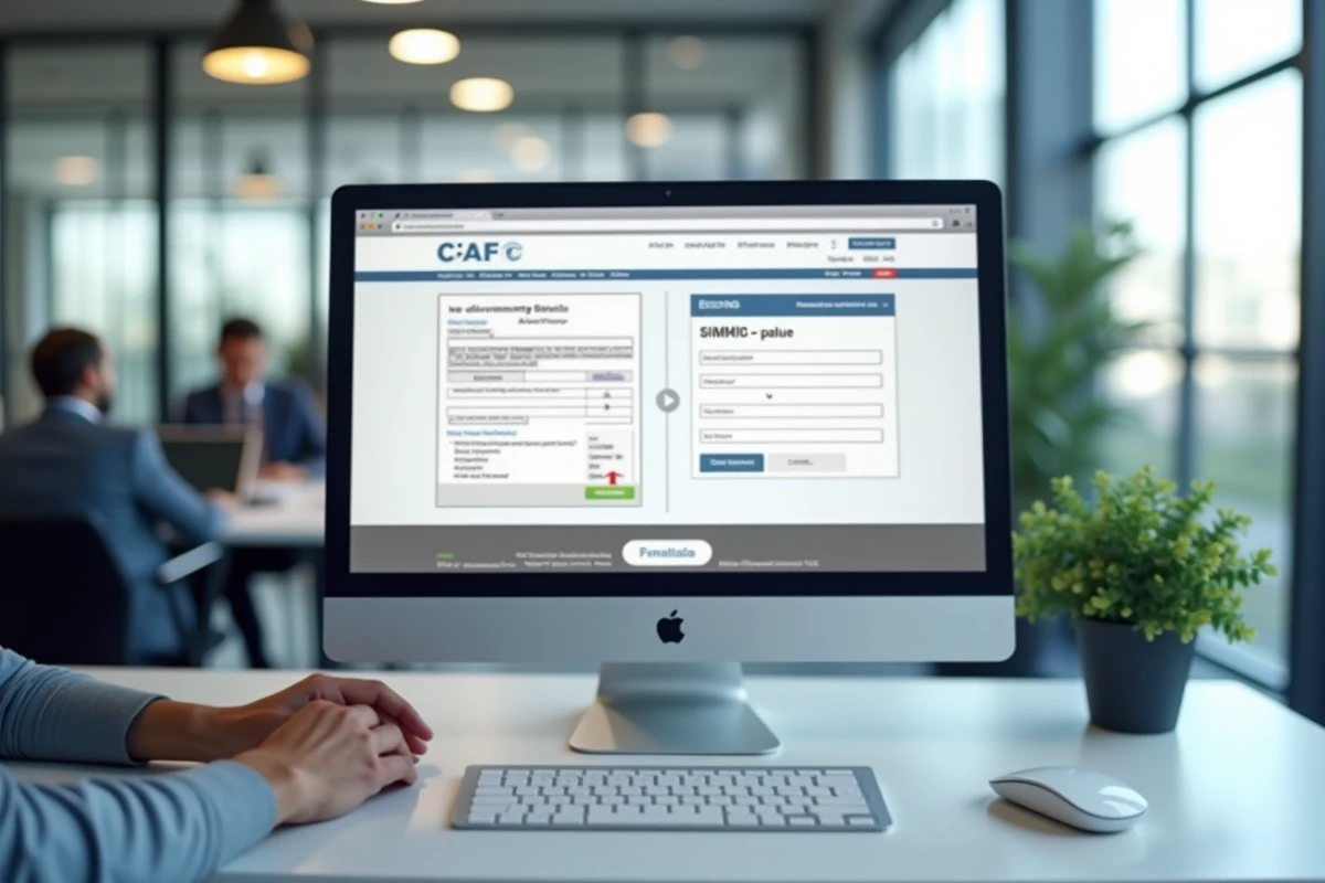 Comparaison des plateformes Crcafc et CAFC en ligne sur un écran d'ordinateur de bureau professionnel
