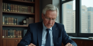 La régulation des créances publiques : rôle et importance Homme d'affaires en costume bleu examinant des documents officiels