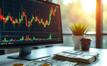 Fluctuations des prix des crypto-monnaies : Comment cela se produit ? Ecran d'ordinateur avec graphiques de cryptomonnaies et bitcoins